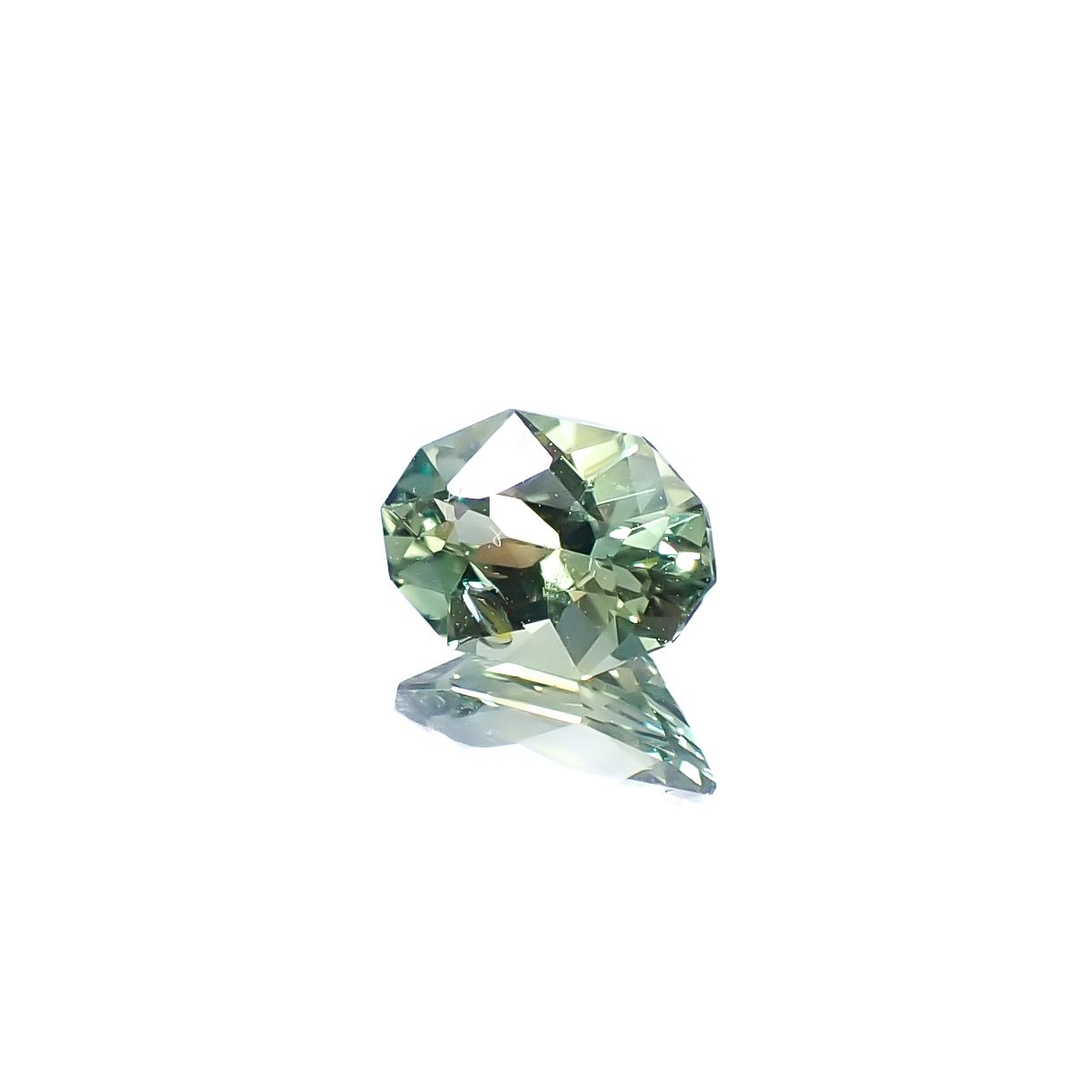 ◇カスタムカット◇バイカラーサファイア オーストラリア産 1.25ct [250229823]8.1x5.5mm前後