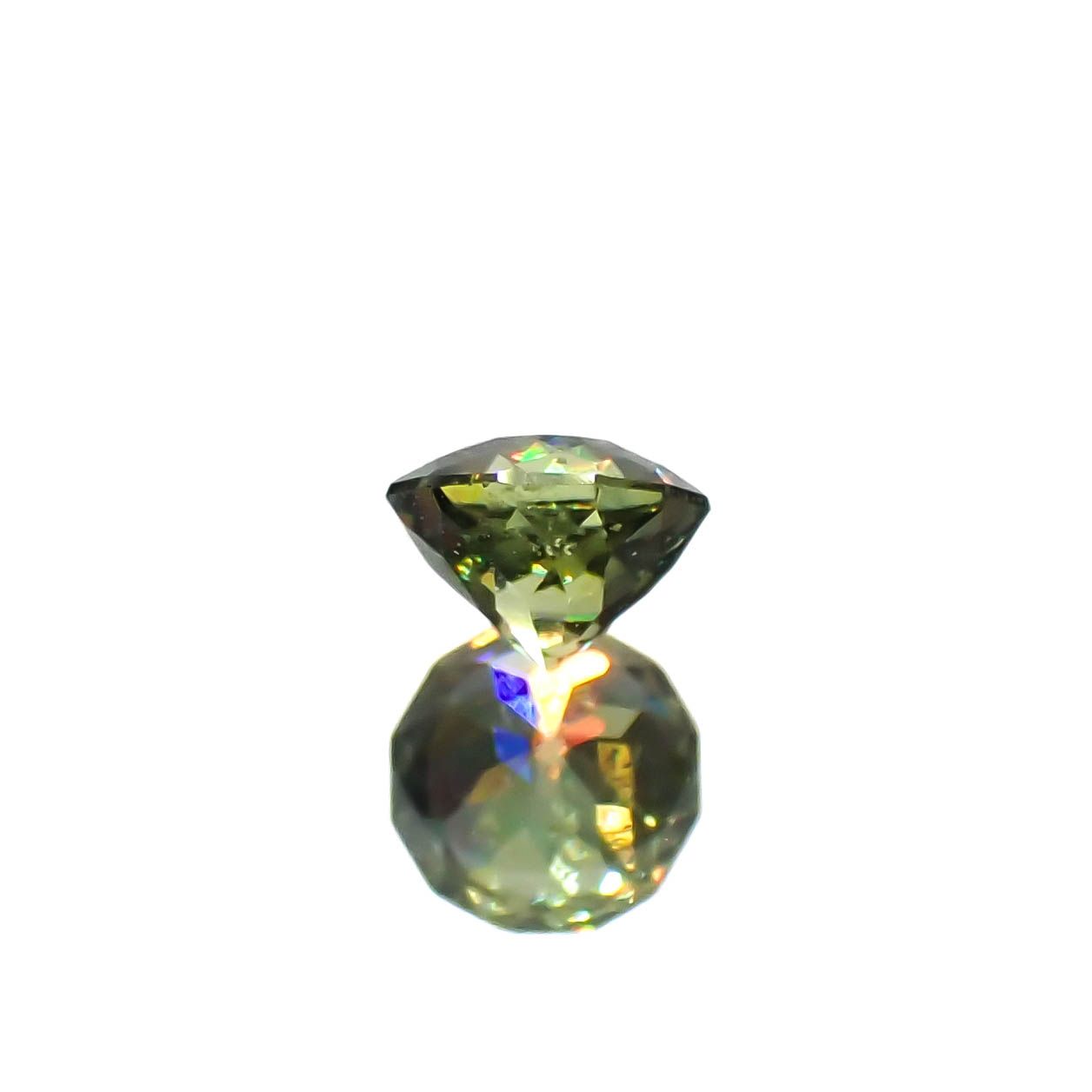 ◇カスタムカット◇デマントイドガーネット ナミビア共和国産 0.40ct[230421378]4.3x4.2mm前後