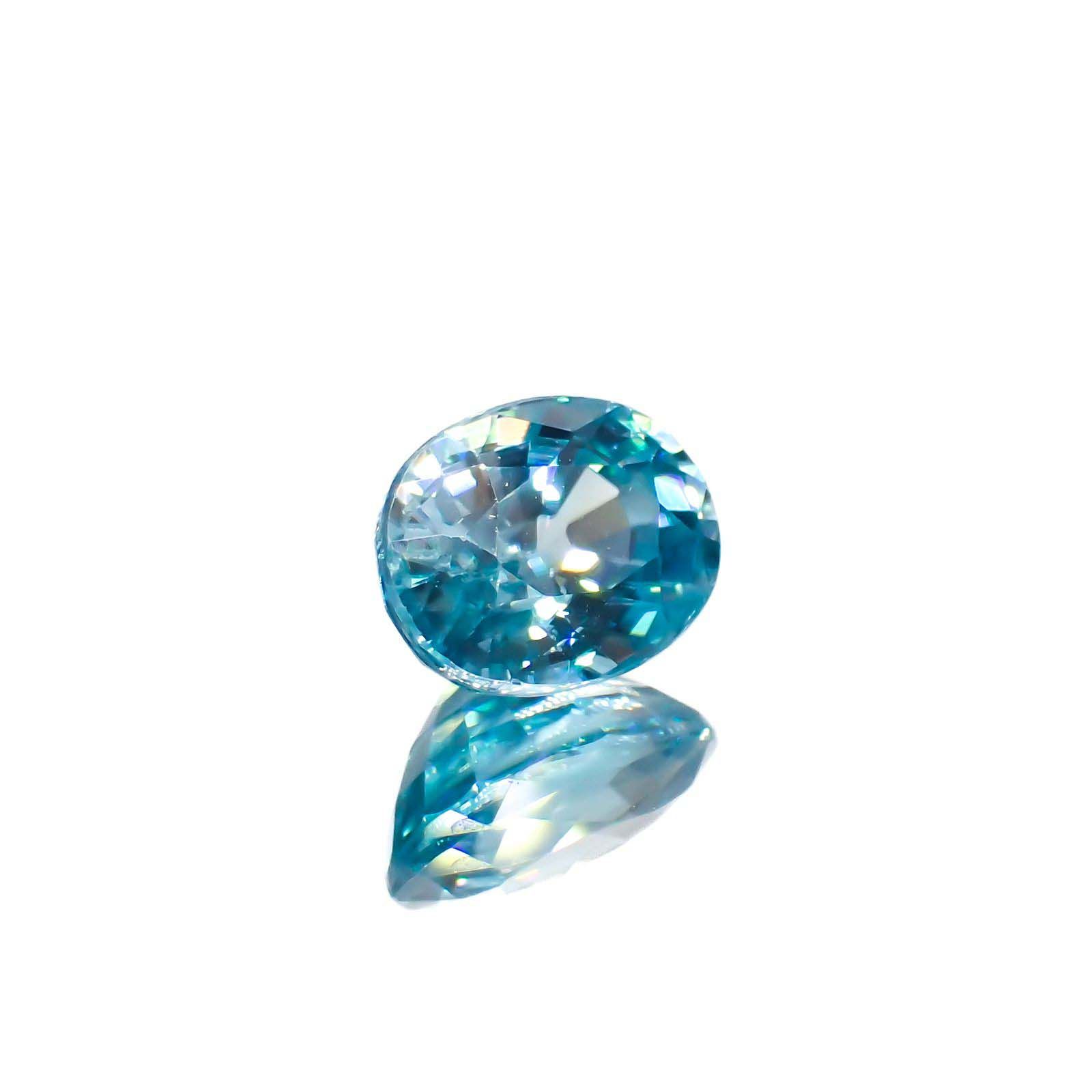 ブルージルコン カンボジア産 2.34ct[221018654]8x6.1mm前後