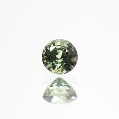 グリーンクリソベリル(宝石名クリソベリル)スリランカ/マダガスカル産 0.26ct 識別済[220114481]3.4x3.4mm前後