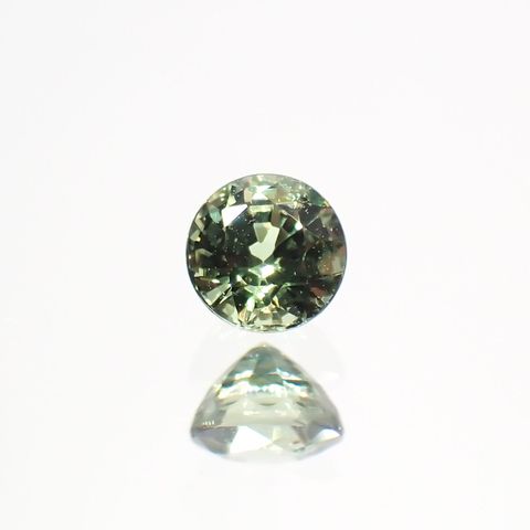 グリーンクリソベリル(宝石名クリソベリル)スリランカ/マダガスカル産 0.26ct 識別済[220114481]3.4x3.4mm前後