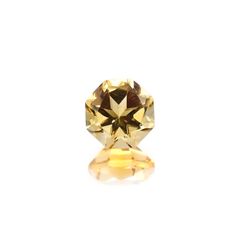 <ランダムセレクト1個販売> ◇オクタゴンカット◇シトリンSA(宝石名シトリン) ブラジル産 識別済 0.48ct前後 / 5x5mm前後 [21029584]
