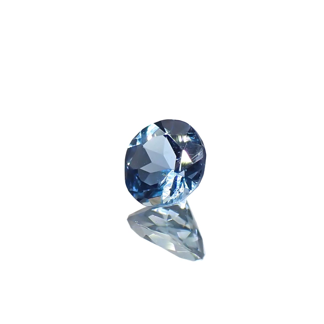 サンタマリアアクアマリン(宝石名アクアマリン)ブラジル産 0.18ct 識別済[240226026]3.7x3.7mm前後