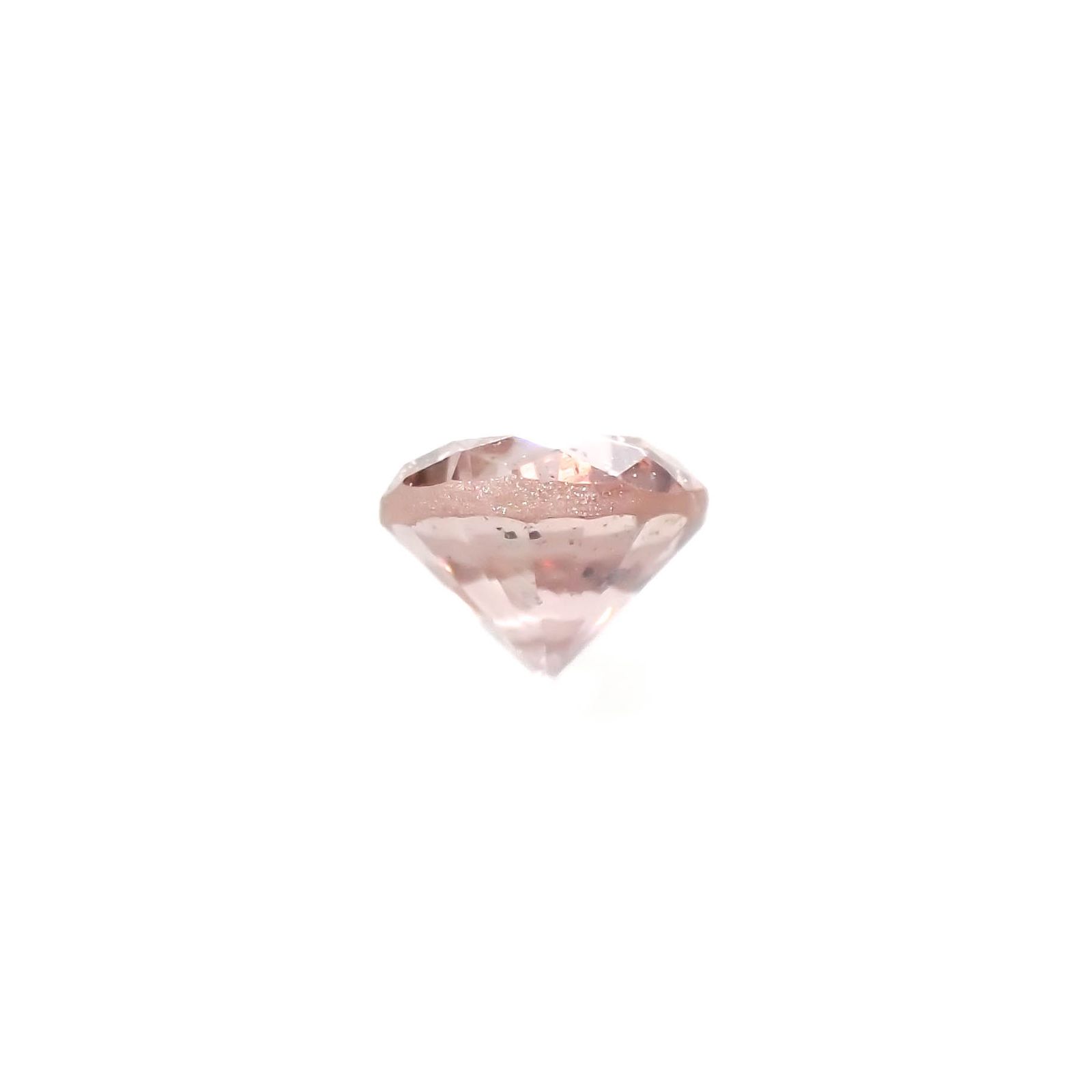 ピンクダイヤモンド(宝石名ダイアモンド I-1/FANCY BROWN PINK) 0.177ct ソ付(CGL)[230321213]3.28x3.35mm前後