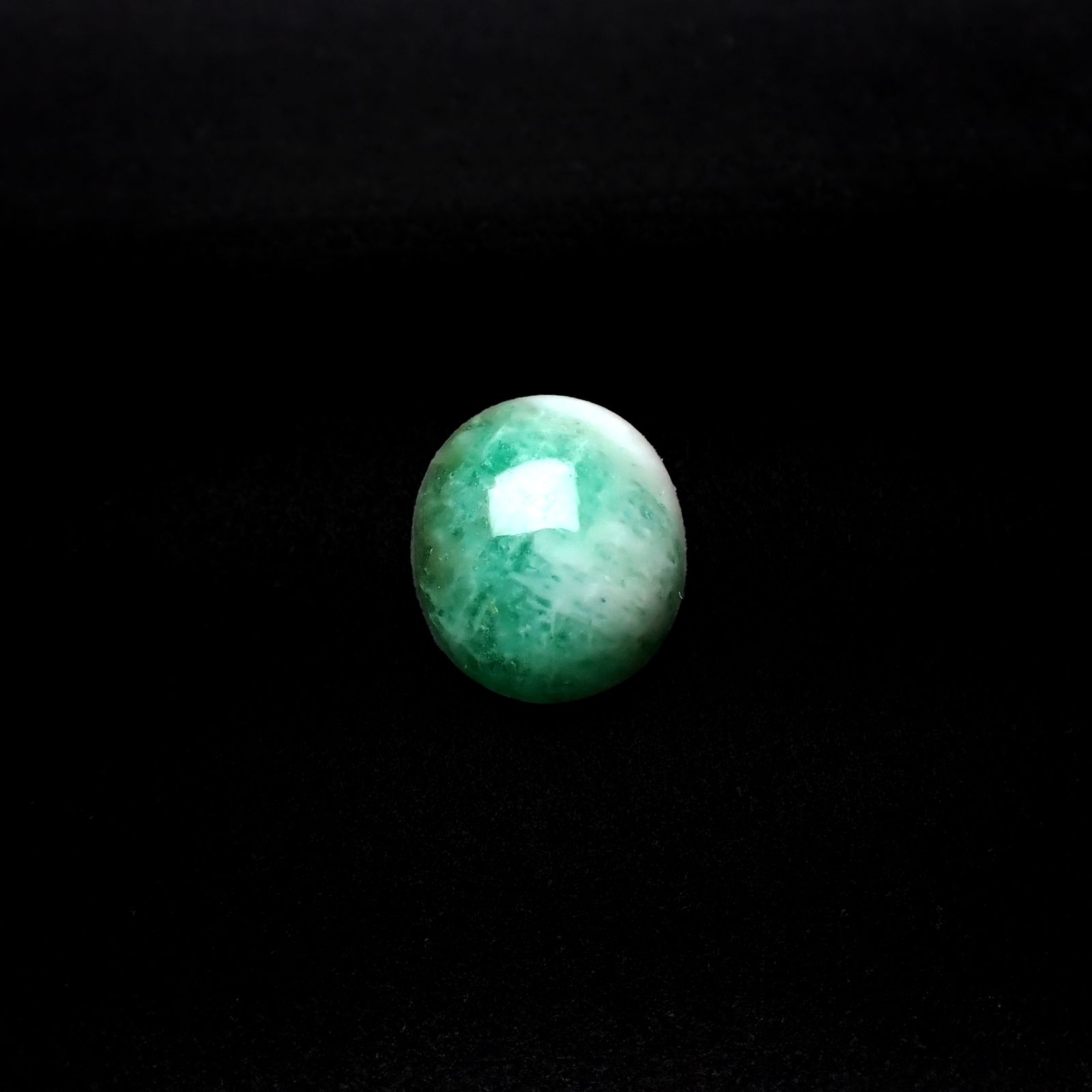 マトリックスエメラルド(エメラルドインクォーツ/フェルドスパー) ブラジル産 4.41ct [250430171]12x10.1mm前後