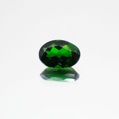 クロムダイオプサイド(宝石名クロム・ダイオプサイド)ロシア産 0.85ct 識別済[231124296]7x5mm前後