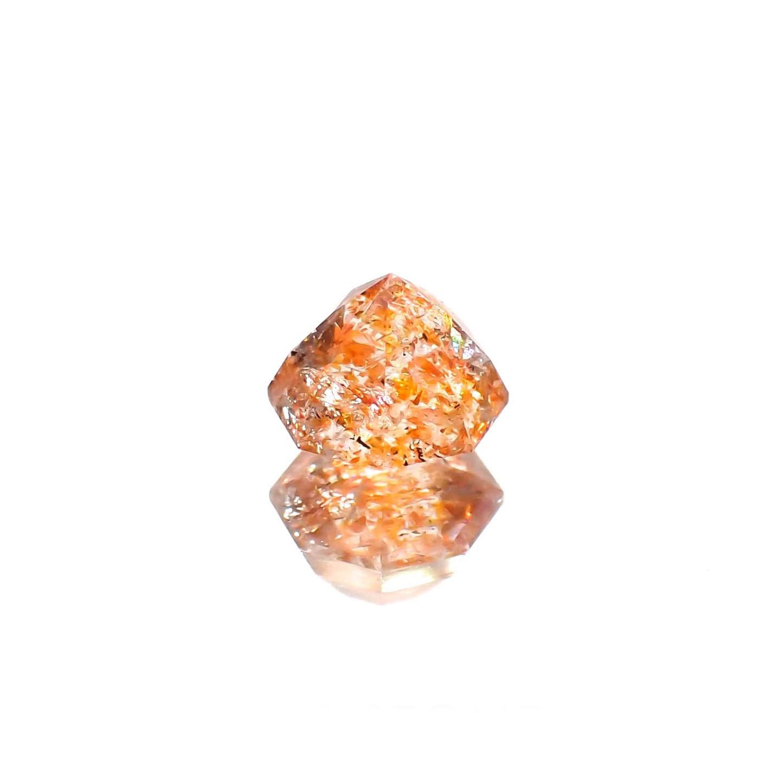 ◇オクタゴンカット◇イリュージョンサンストーン タンザニア産 0.62ct / 5.1x5mm前後 [230320951]