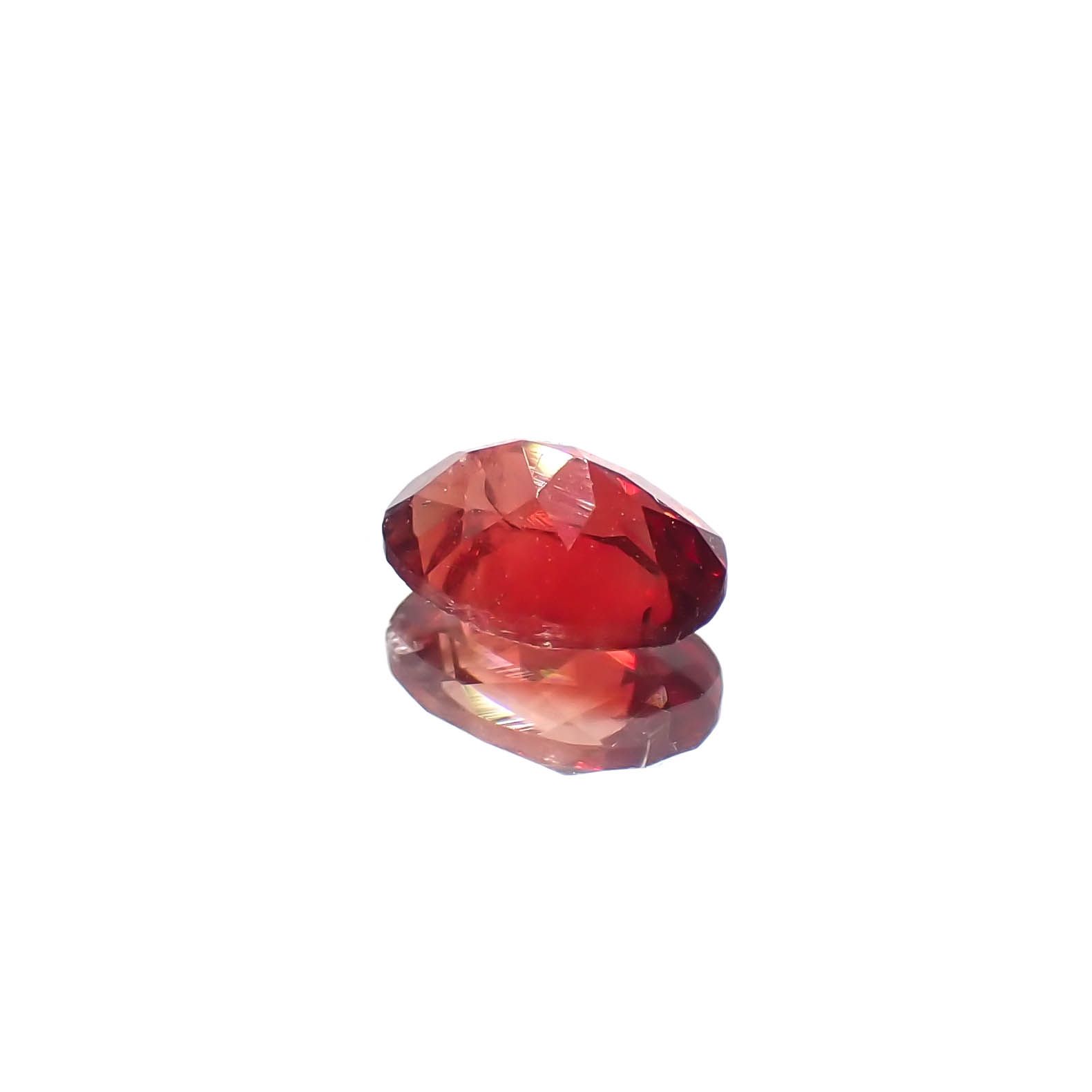 レッドラブラドライト(宝石名ラブラドライト/アンデシン)エチオピア産 0.42ct 識別済[230722737]6x4.2mm前後