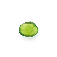 デマントイドガーネット 原石スライス(宝石名デマントイド・ガーネット) 0.35ct 識別済[210812774]5.3×4.1mm前後