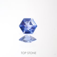 ◇ヘキサゴンカット◇サファイア(宝石名サファイア)マダガスカル産 0.18ct 識別済[220113882]3.5x3.4mm前後