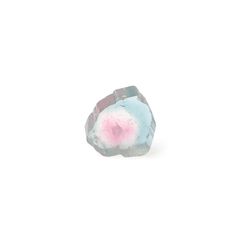 ウォーターメロントルマリン 原石スライス アフガニスタン産 1.65ct [250430216]7x6.9mm前後