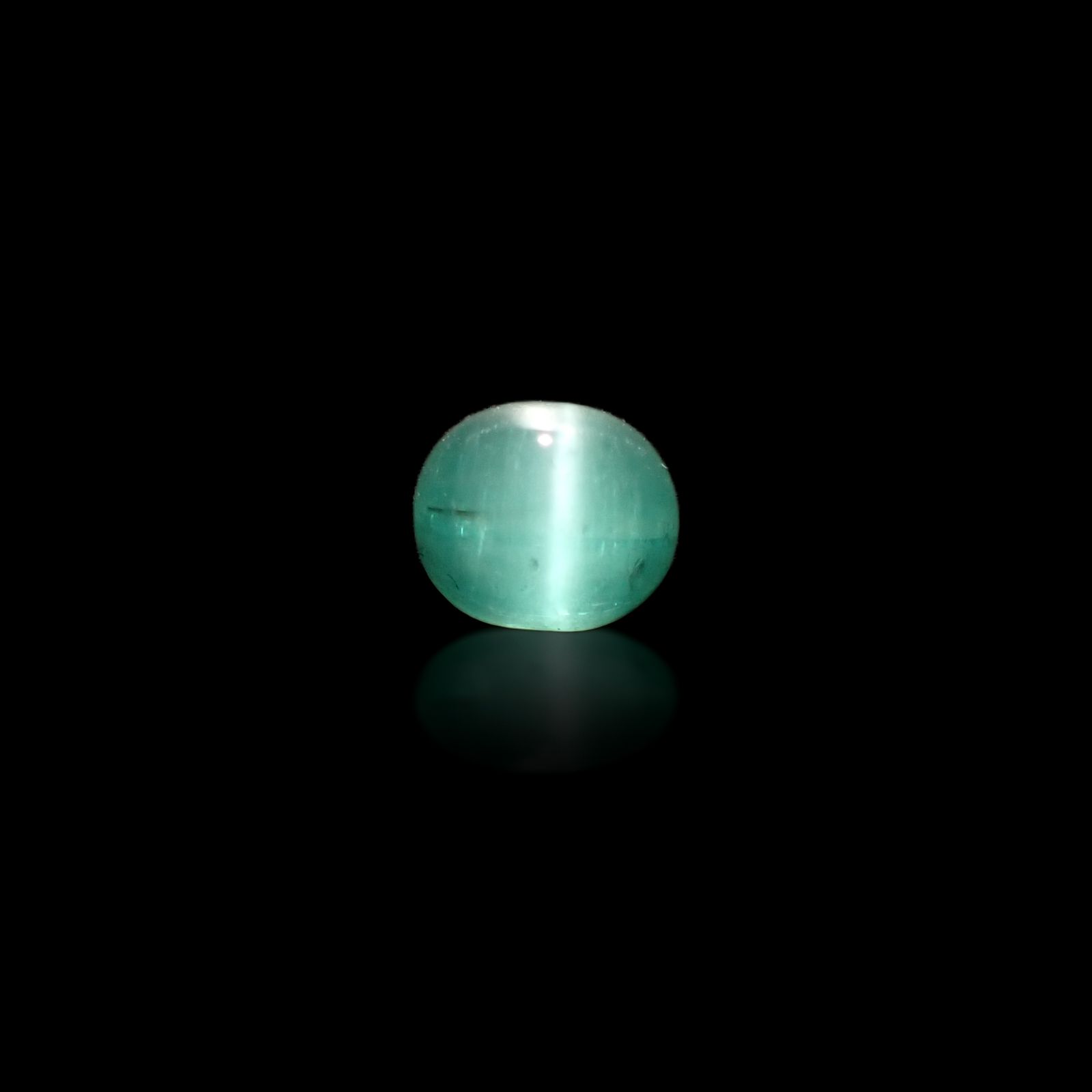 エメラルドキャッツアイ コロンビア産 1.12ct[240427224]6.4x5.3mm前後