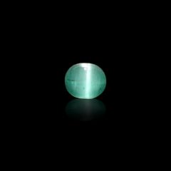 エメラルドキャッツアイ コロンビア産 1.12ct[240427224]6.4x5.3mm前後