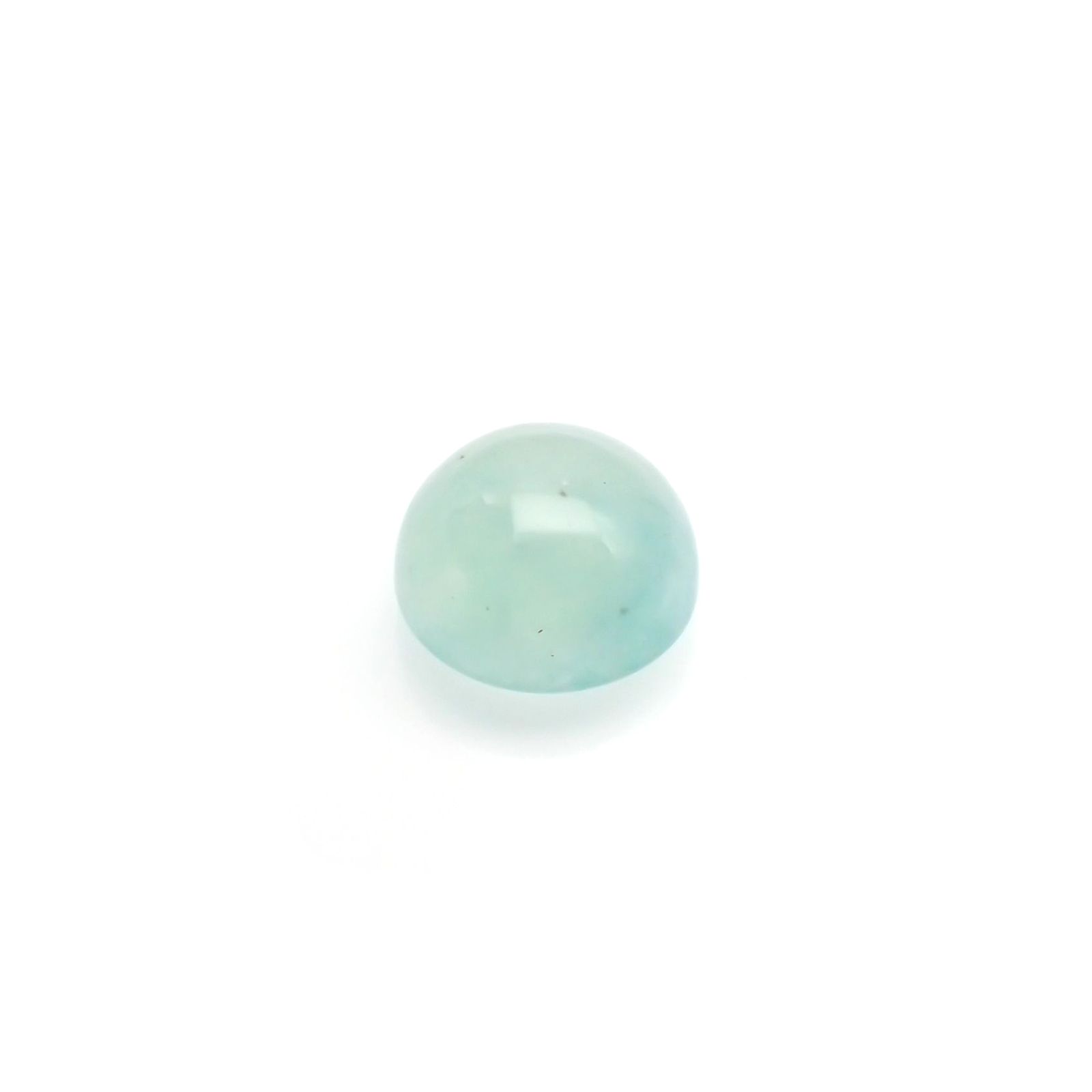 アクアプレーズ(宝石名ブルー グリーン・カルセドニー) 南アフリカ産 3.07ct 識別済[210812332]8.9×8.9mm前後