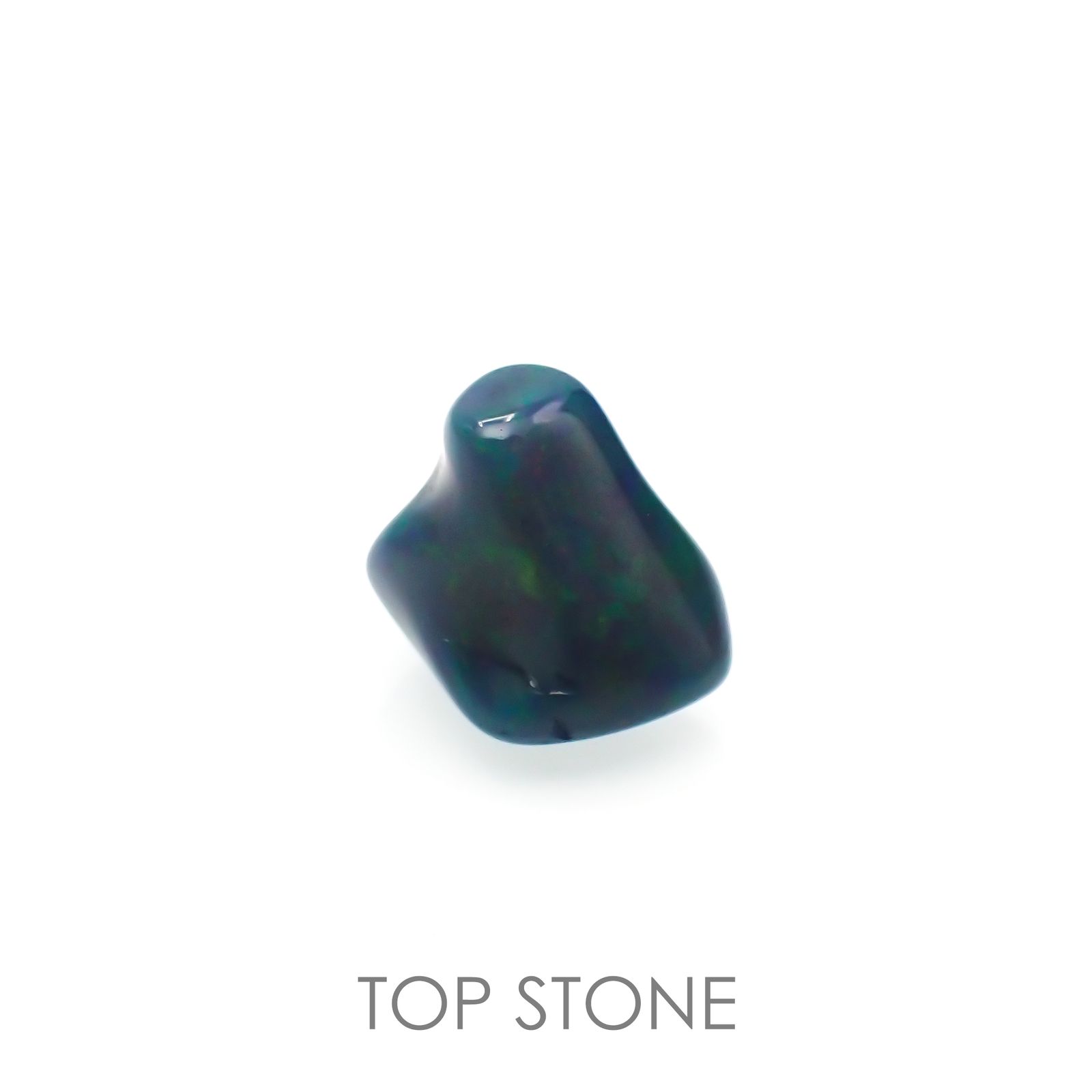 ◇バロック型◇ブラックオパール エチオピア産 ルース 2.39ct[210913242]8.3×9.3mm前後