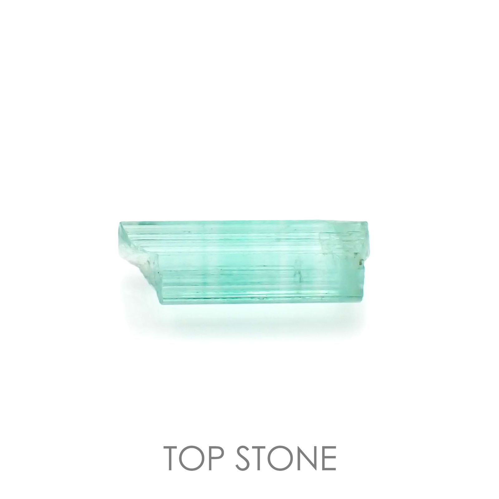 エメラルド柱状結晶 原石・結晶(宝石名エメラルド)コロンビア産 2.575ct ソ付(彩珠)[220817317]13.7x4.8mm前後