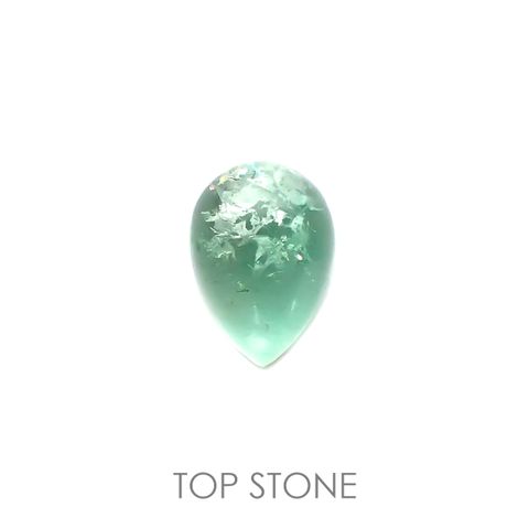 フローライト フルオレッセンス(宝石名フルオライト)イギリス・ロジャリー鉱山産 1.96ct 識別済[211113769]9.2x6.5mm前後
