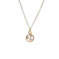 ◇K18仕様◇トラピッチェスライスダイヤモンド ペンダントトップ/チャーム(※チェーン別売り) 1.01ct / 6.6x6.7mm前後 [250430223]