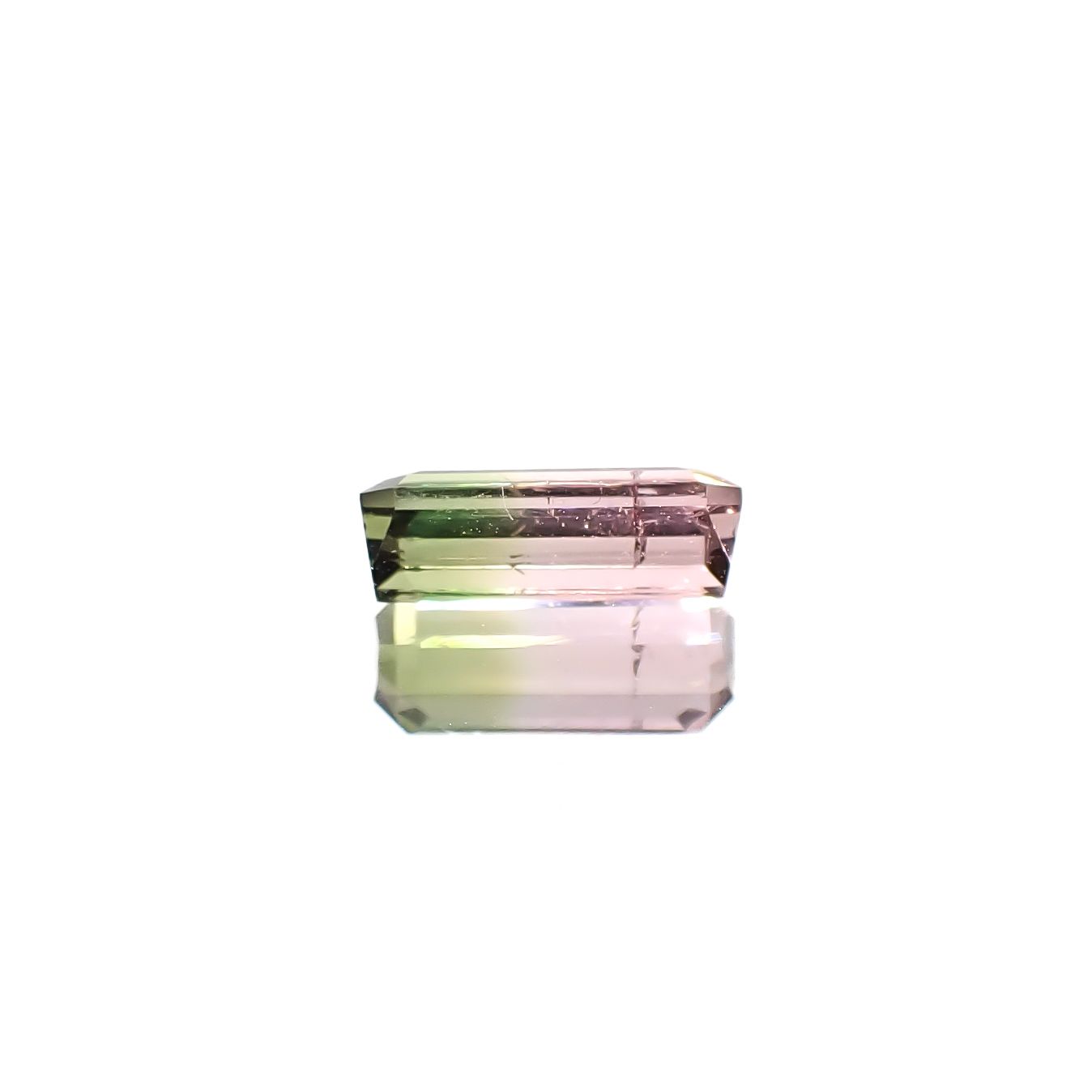 バイカラートルマリン アフガニスタン産 0.68ct [241029406]7.9x3.3mm前後