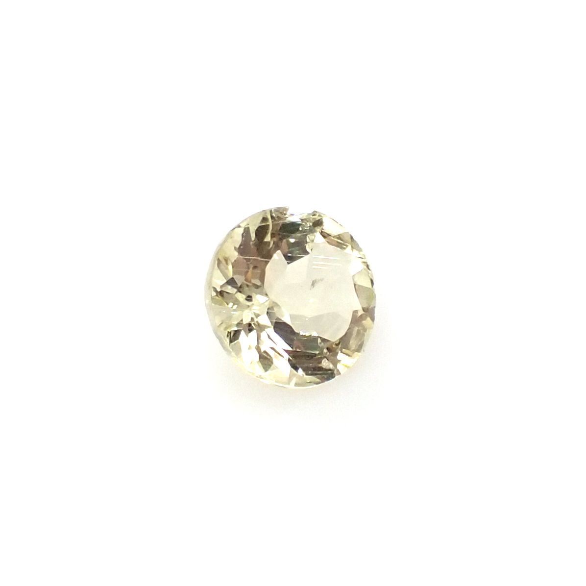 イエローダンビュライト タンザニア産 0.94ct[240125461]6.2x6.2mm前後
