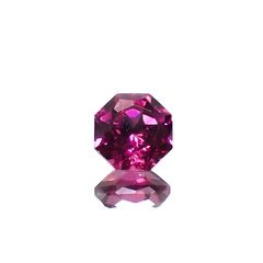 ◇オクタゴンカット◇ロードライトガーネット(宝石名ロードライト・ガーネット)ブラジル産 0.73ct 識別済[250129750]5x5mm前後