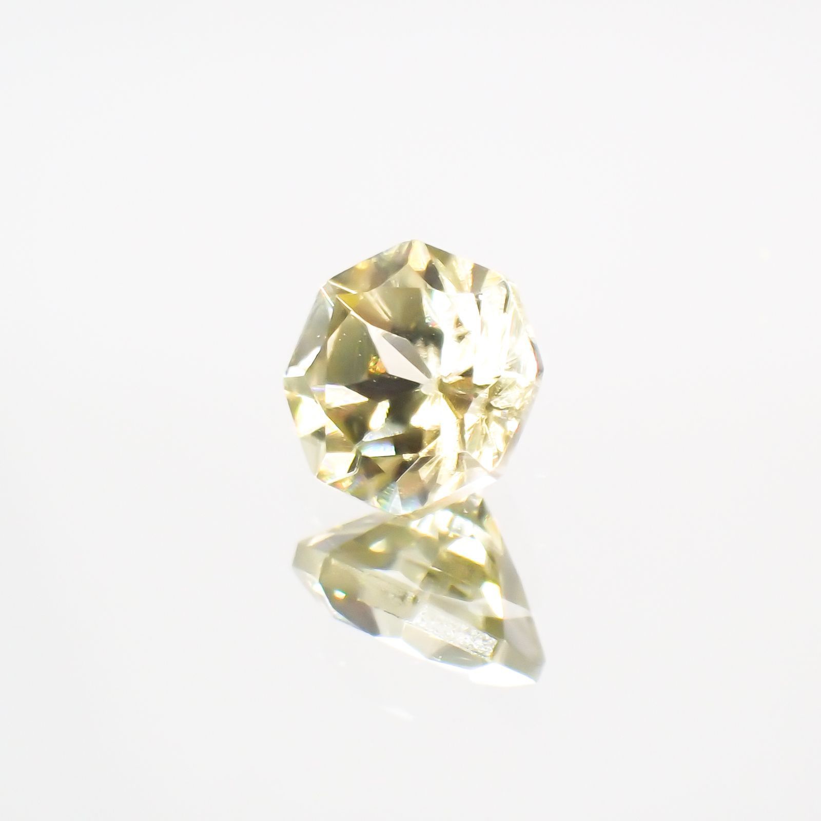 ◇オクタゴンカット◇イエロージルコン(宝石名ジルコン)スリランカ/カンボジア産 0.87ct 識別済[220113982]5.1x5mm前後