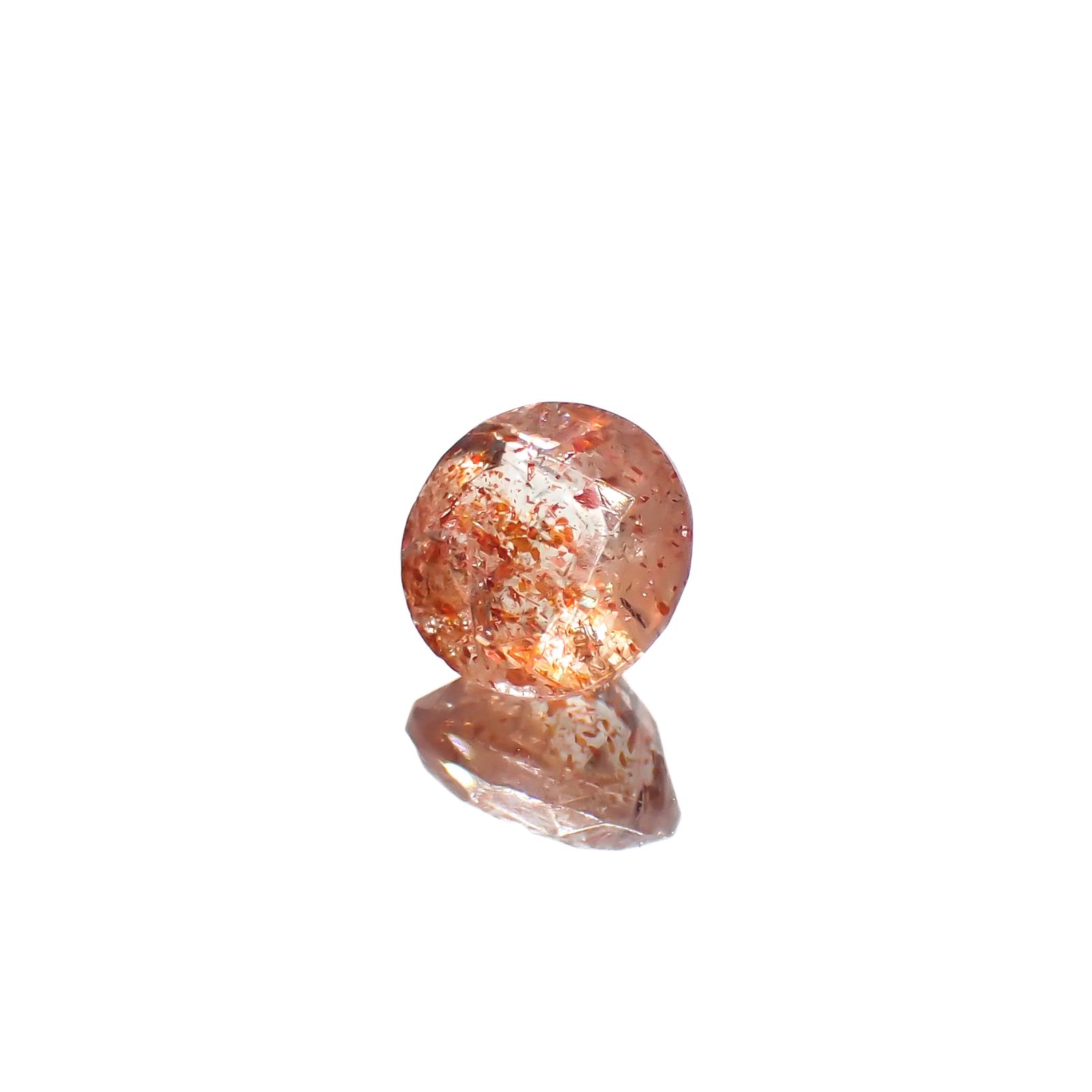 イリュージョンサンストーン タンザニア産 1.84ct[240728543]7.8x7.8mm前後