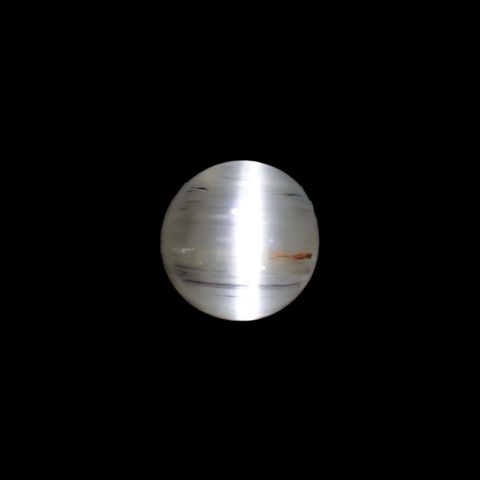 トパーズキャッツアイ(宝石名トパーズ・キャッツアイ)ビルマ産 5.198ct ソ付(彩珠)[220717090]9.1x9mm前後