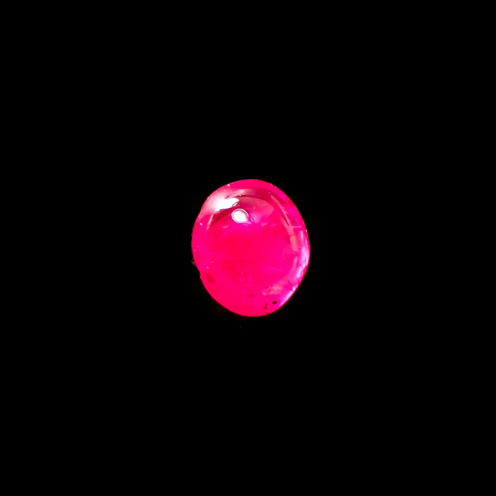 ルビー 非加熱(宝石名ルビー)ビルマ産 0.61ct 識別済[240628065]4.7x4.4mm前後