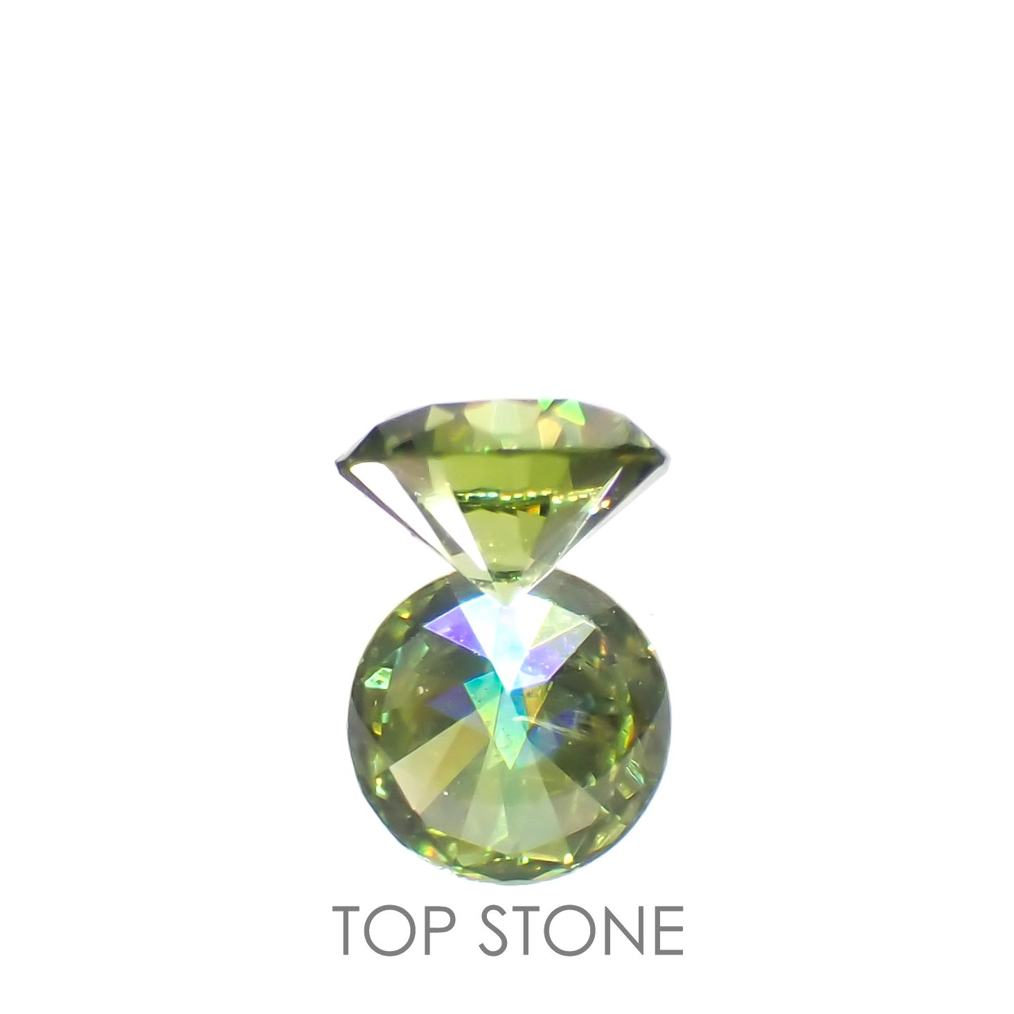 デマントイドガーネット(宝石名デマントイド・ガーネット)ロシア産 0.16ct 識別済[221119168]3.4x3.4mm前後