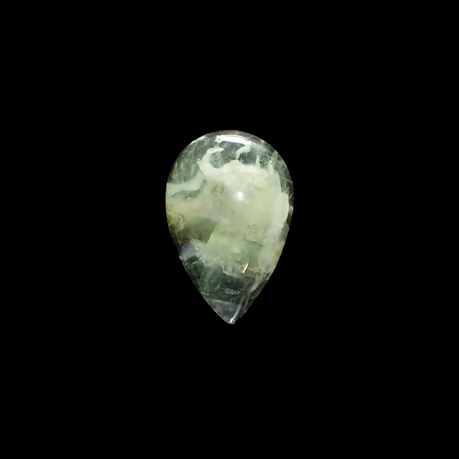 エンジェルフェザーフローライト 中国産 52.20ct / 34.2x22.8mm前後 [220415681]