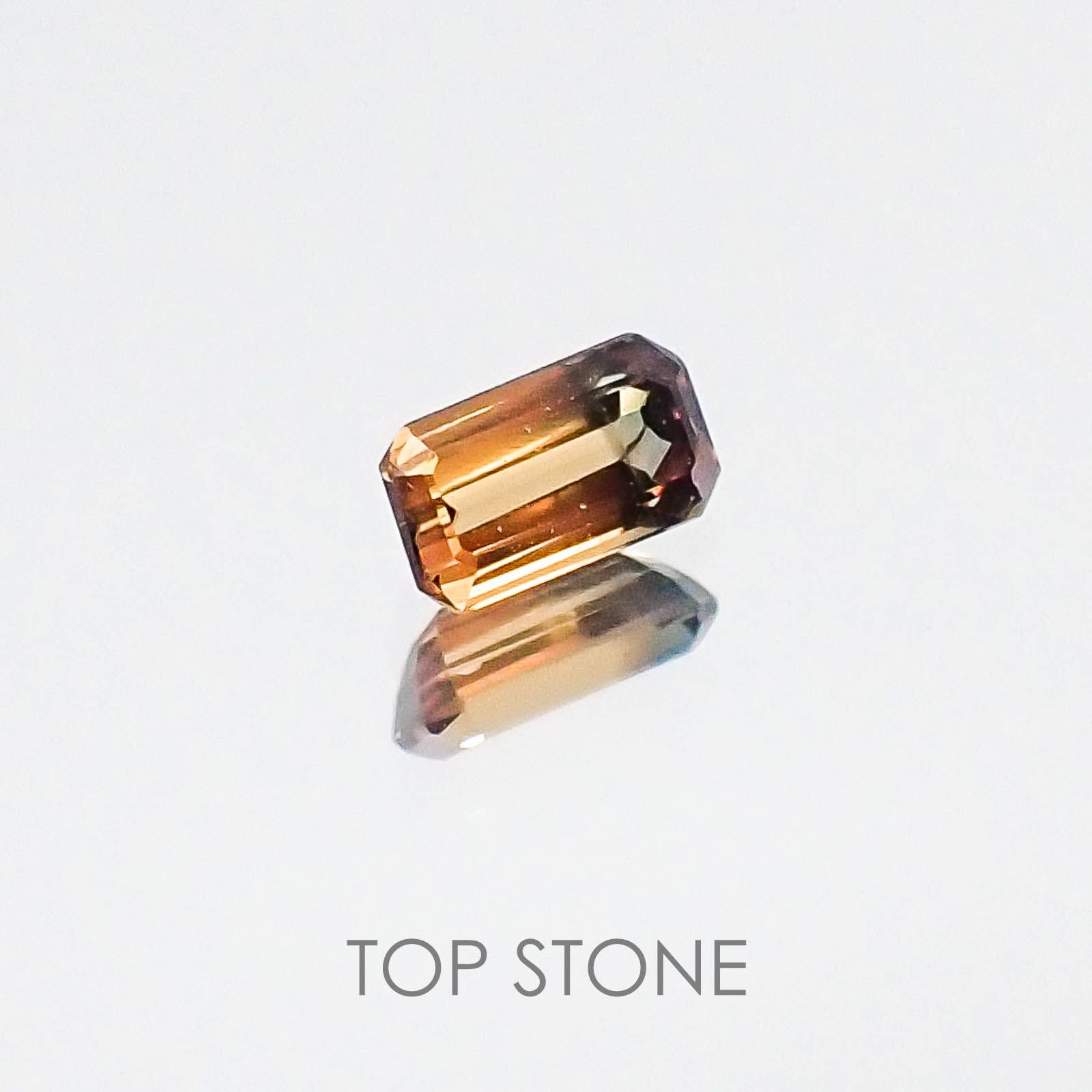 バイカラーサファイア(宝石名バイカラー・サファイア)タンザニア・ソンゲア鉱山産 0.17ct 識別済[220717150]4x2.3mm前後