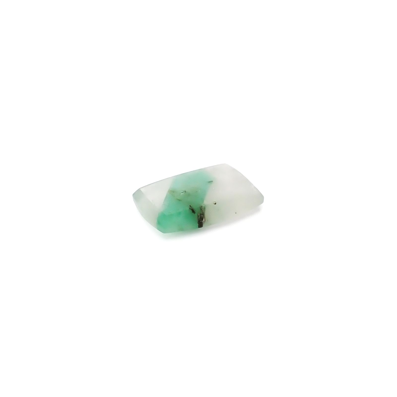 エメラルドインクォーツ ブラジル産 5.30ct / 15.5x10.6mm前後 [260432034]