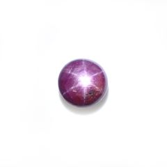 パープルスターサファイア(宝石名パープル・スター サファイア)インド産 4.15ct 識別済[231023890]8x8mm前後