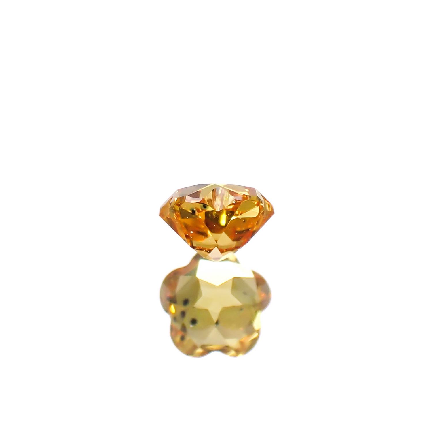 ◇カスタム・フラワーカット◇ファンシーカラーサファイア スリランカ/マダガスカル産 0.20ct [250329992]3.4x3.4mm前後