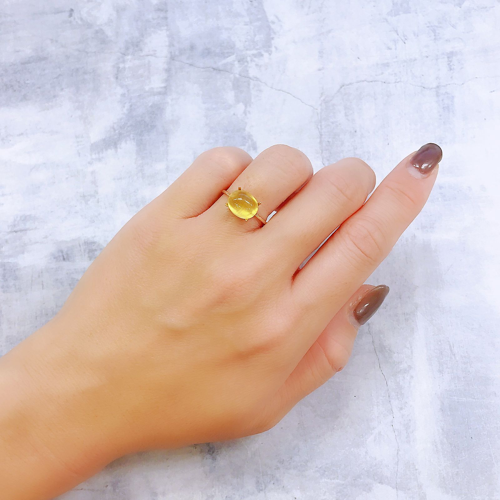 イエローベリルキャッツアイ(宝石名イエロー・ベリル キャッツアイ)ブラジル産 2.95ct 識別済[220917883]10x8.2mm前後