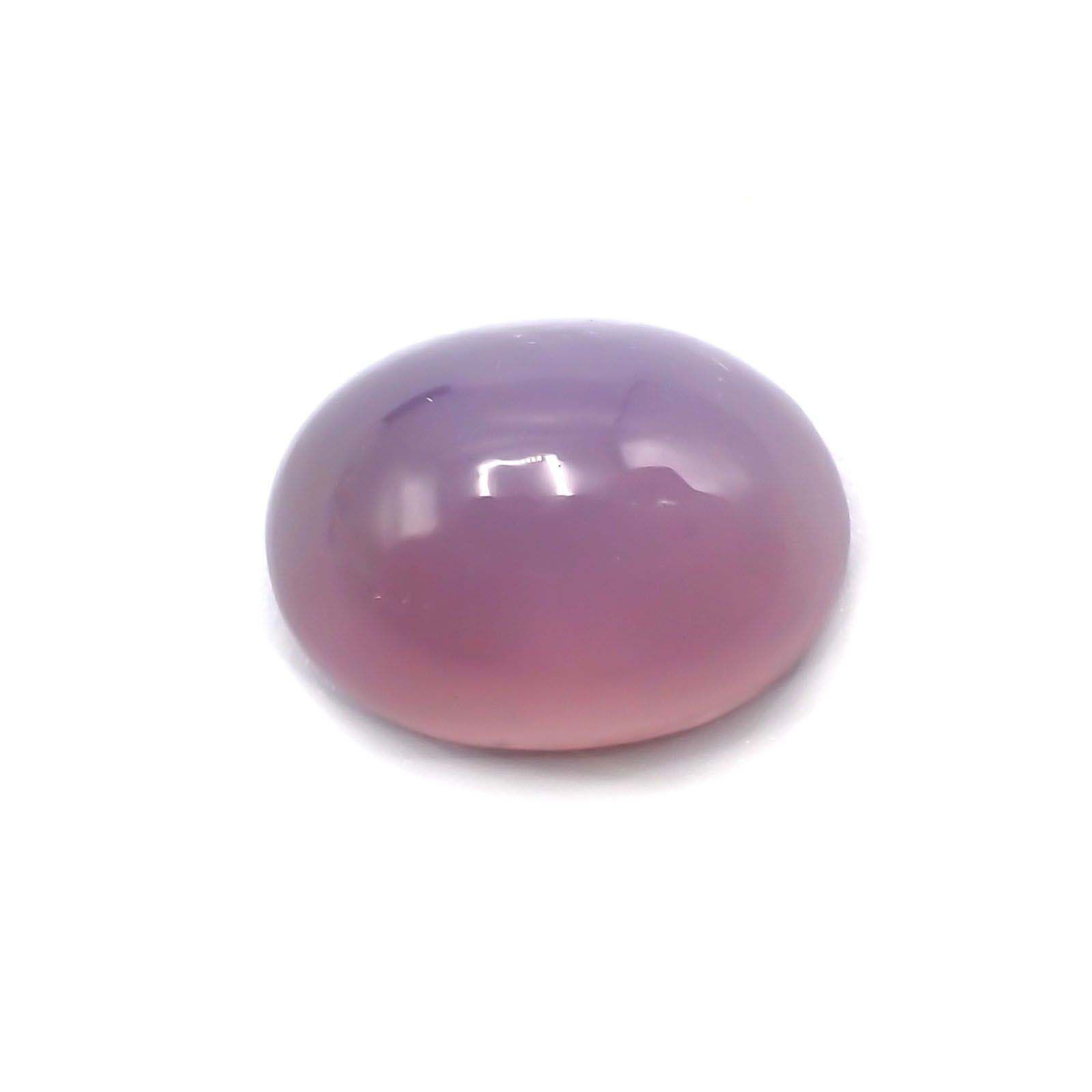 パープルカルセドニー(宝石名バイオレット・カルセドニー)インドネシア産 11.42ct 識別済[230722713]16.8x12.6mm前後