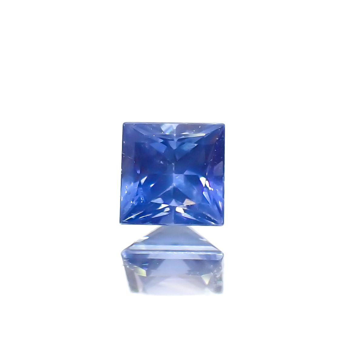 ◇プリンセスカット◇サファイア(宝石名サファイア)スリランカ産 0.21ct 識別済[230622454]3.1x3.1mm前後