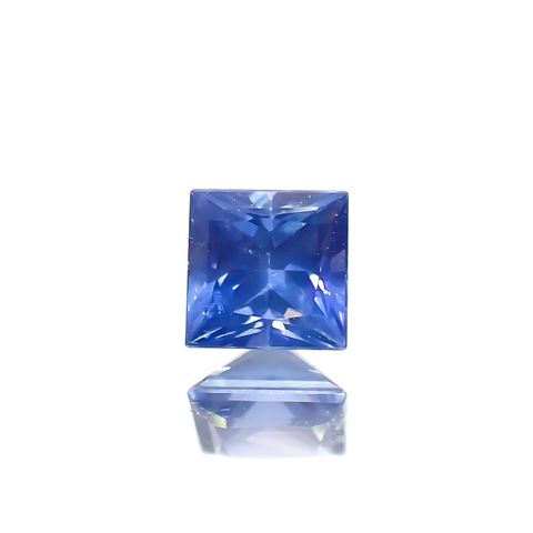◇プリンセスカット◇サファイア(宝石名サファイア)スリランカ産 0.21ct 識別済[230622454]3.1x3.1mm前後