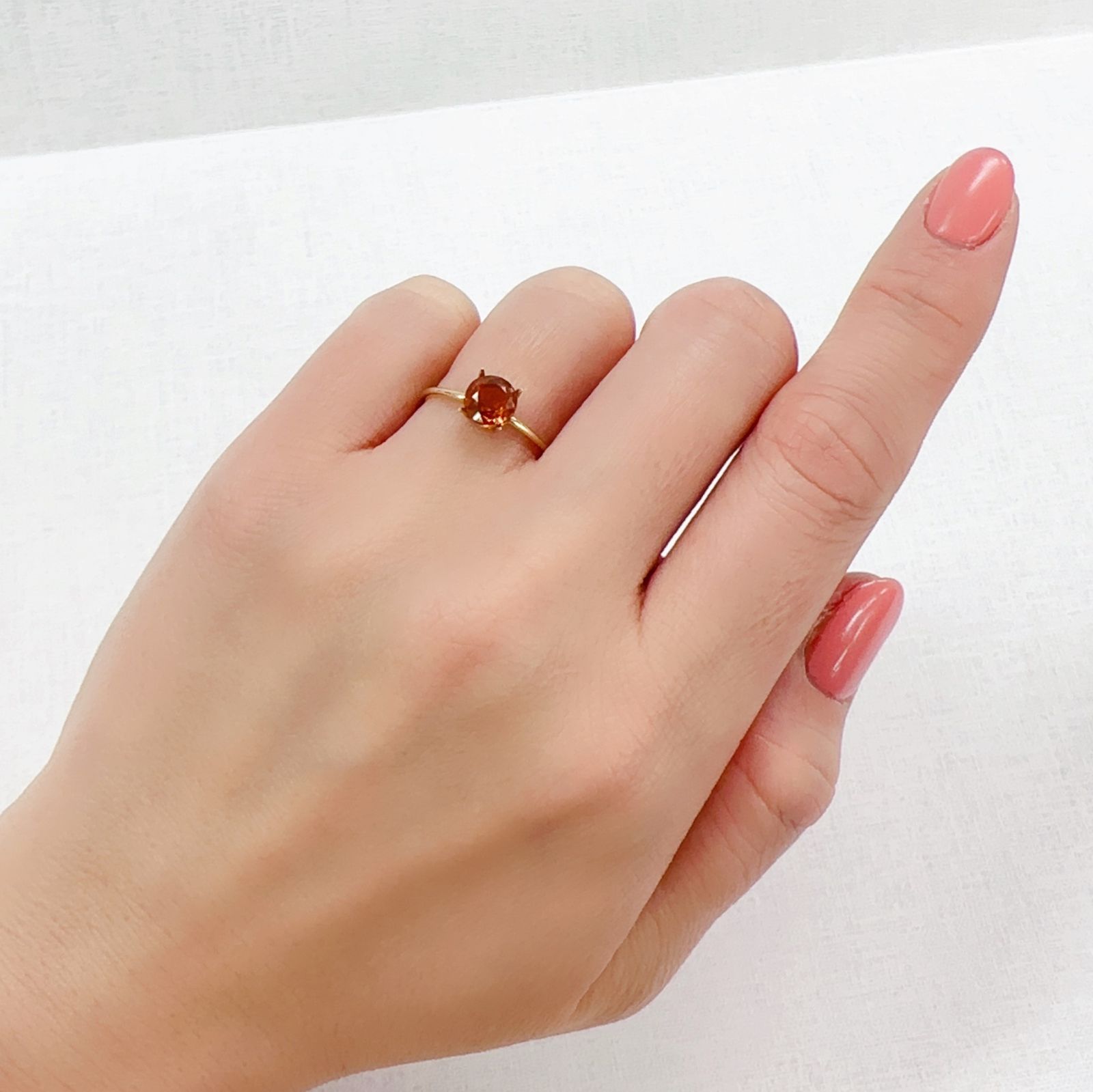 オレンジカイヤナイト ネパール産 1.18ct[230220590]6x6mm前後