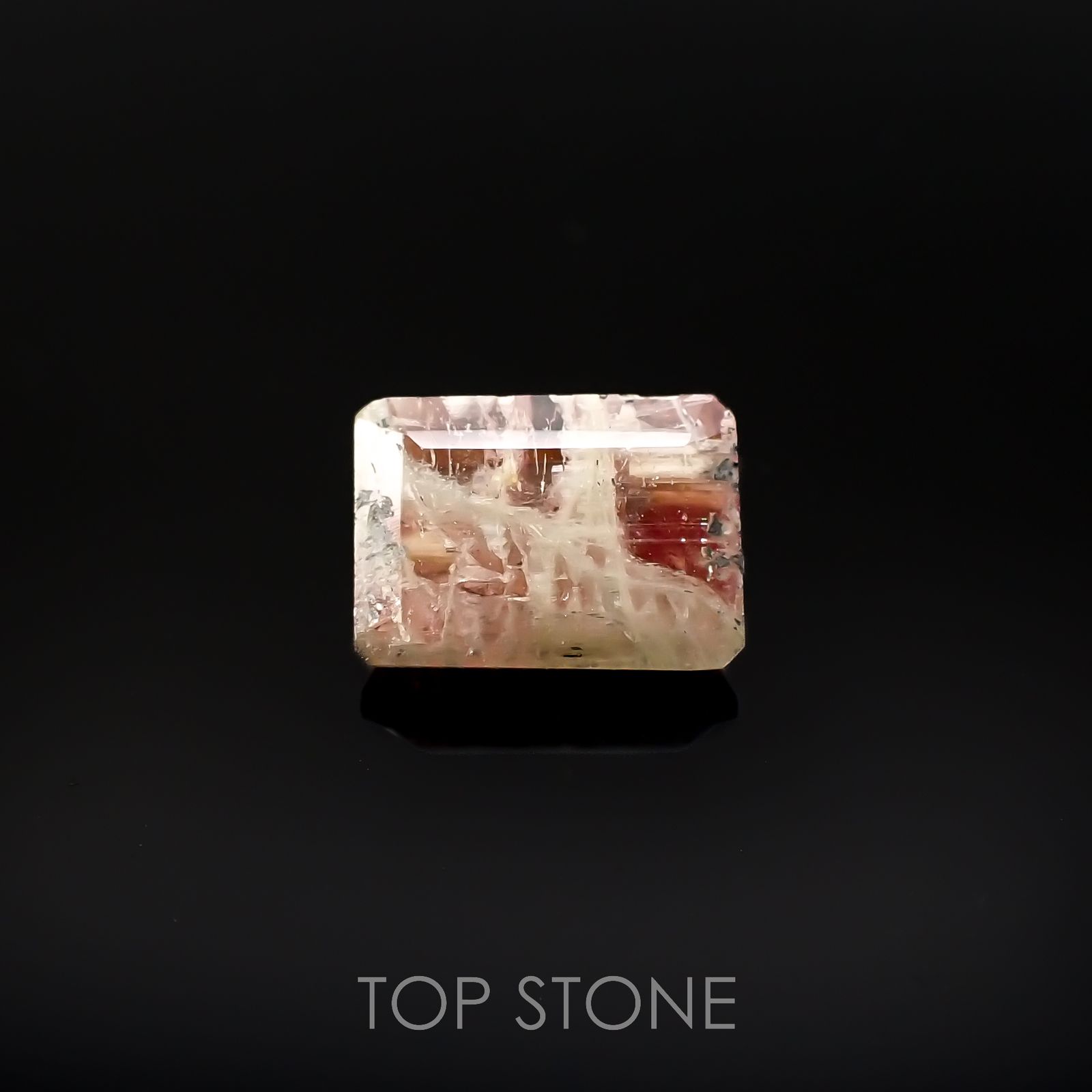 ゼブラトルマリン ブラジル産 1.26ct[220917651]7.4x5.3mm前後