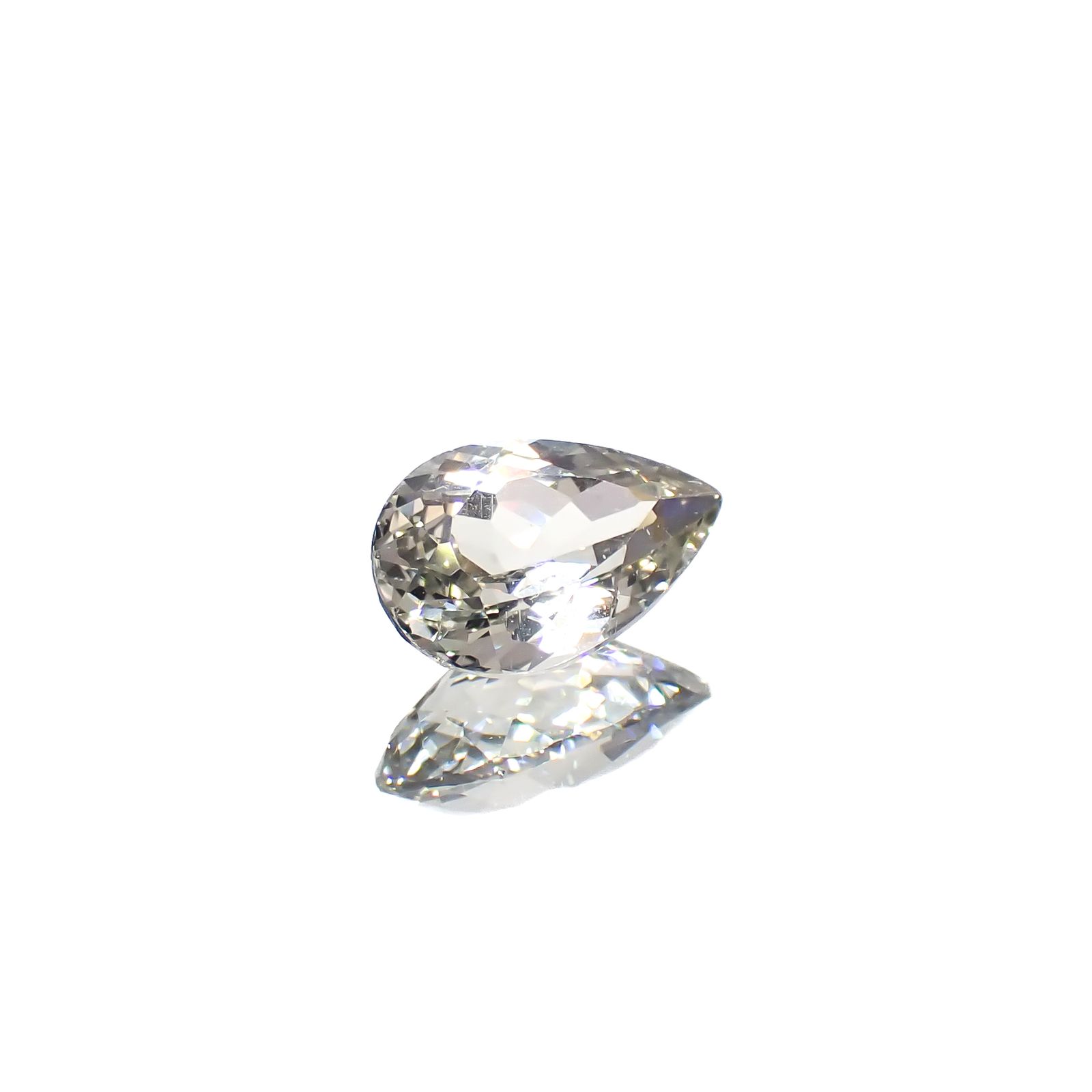 シルバーアパタイト フルオレッセンス アフリカ産 1.27ct[240928962]8.8x5.7mm前後