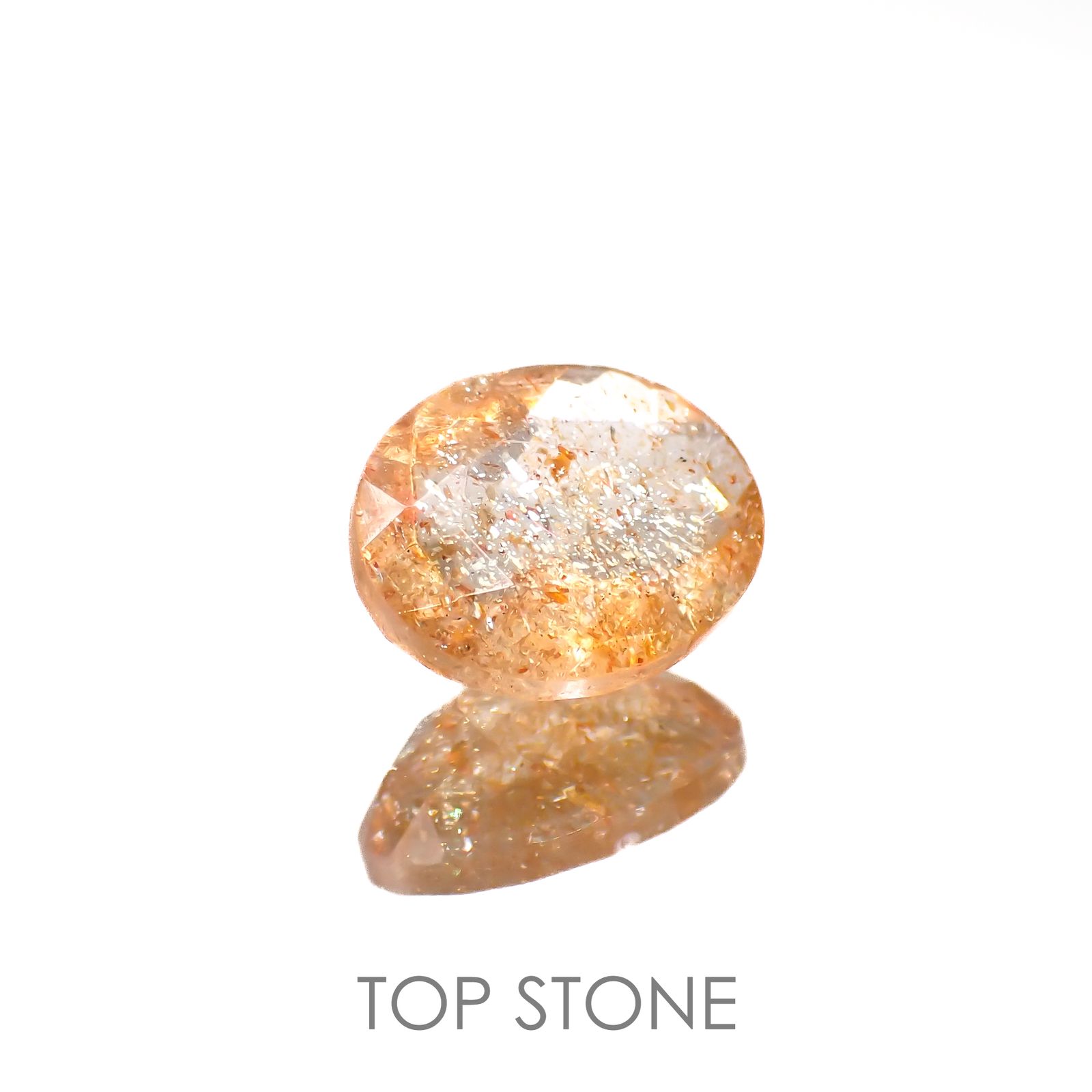 イリュージョンサンストーン インド産 2.39ct[220917579]10.1x8.1mm前後