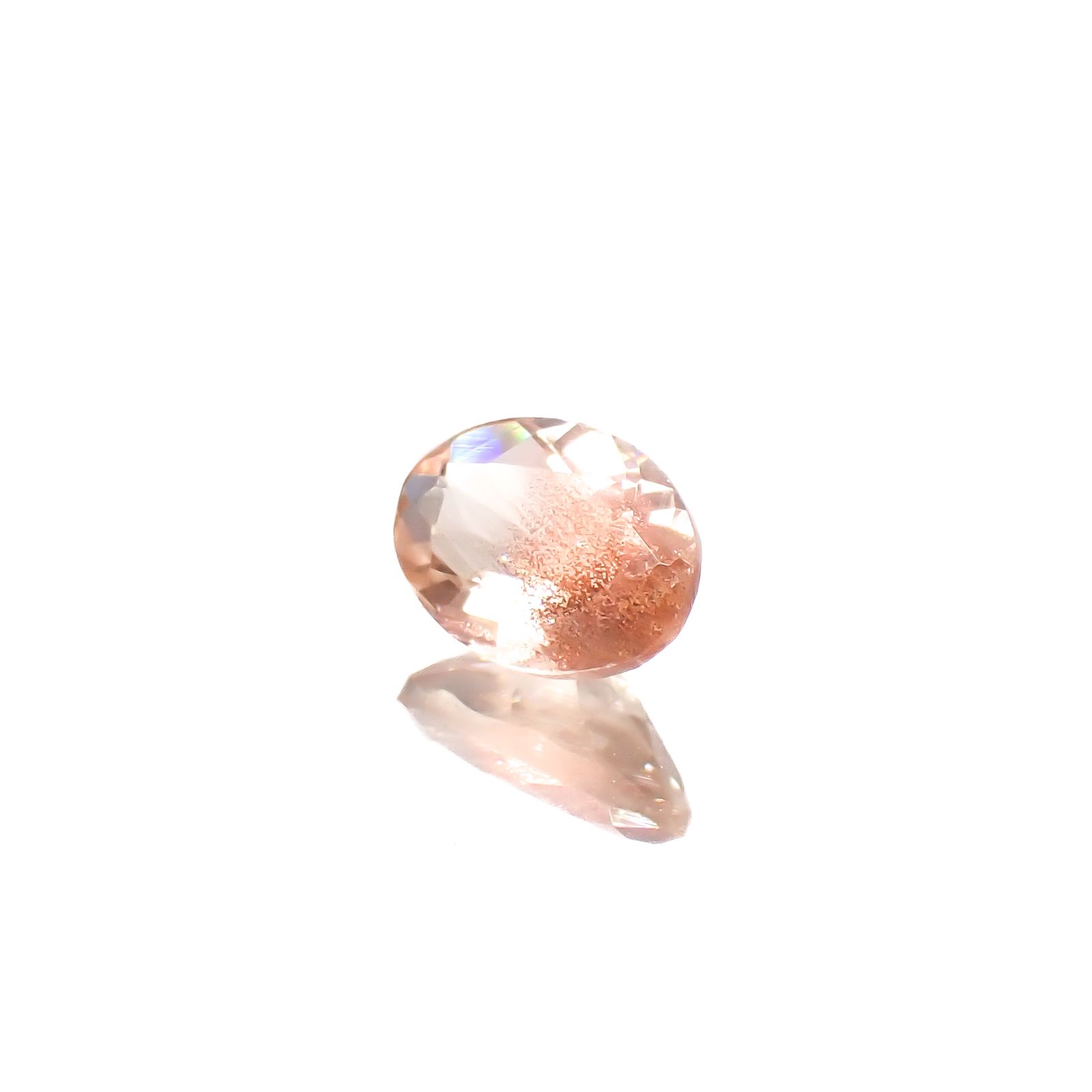 オレゴンサンストーン アメリカ・オレゴン州産 0.64ct[240628208]6.8x4.9mm前後