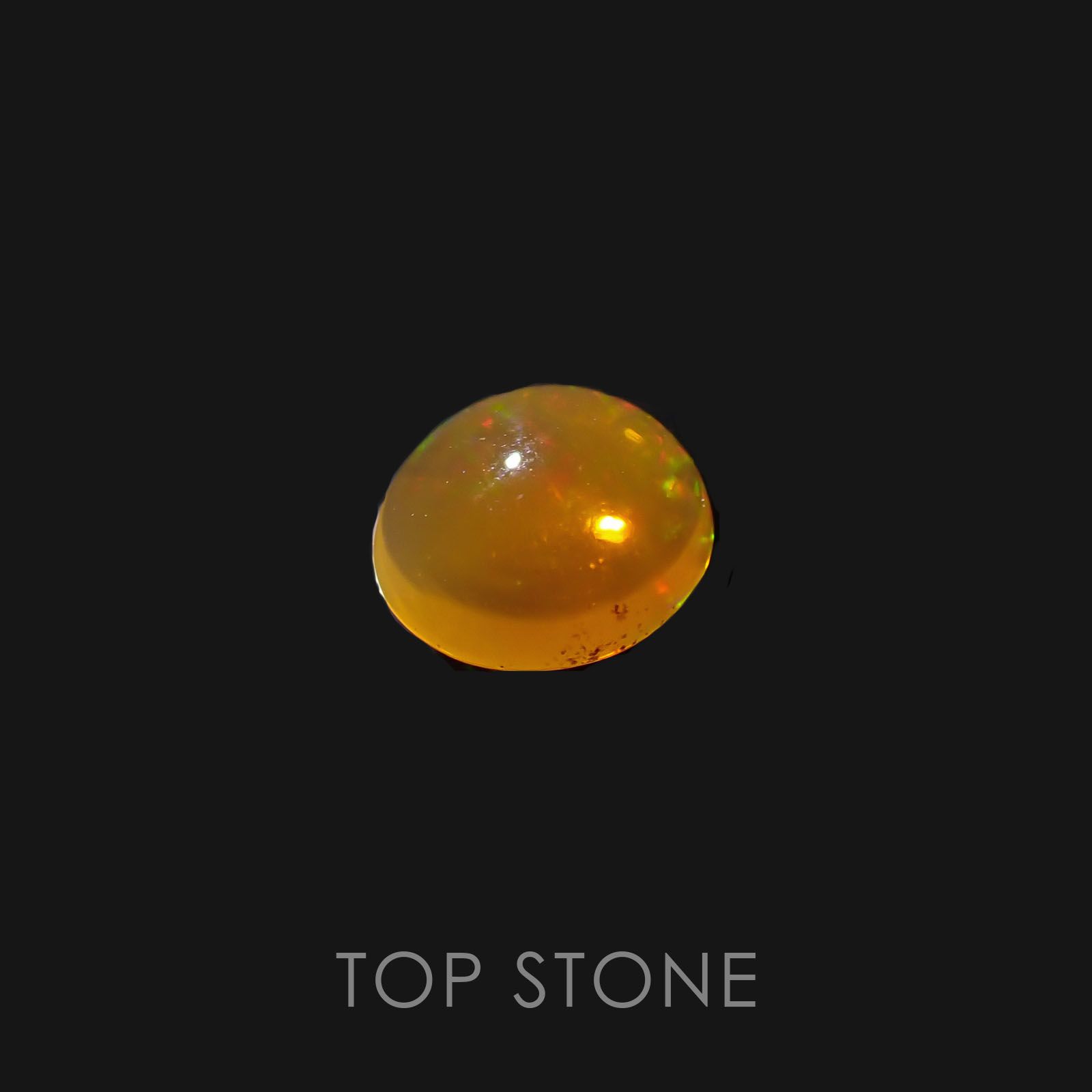 ファイヤーオパール メキシコ産 ルース 0.57ct[20085104]6.4×5.9mm前後