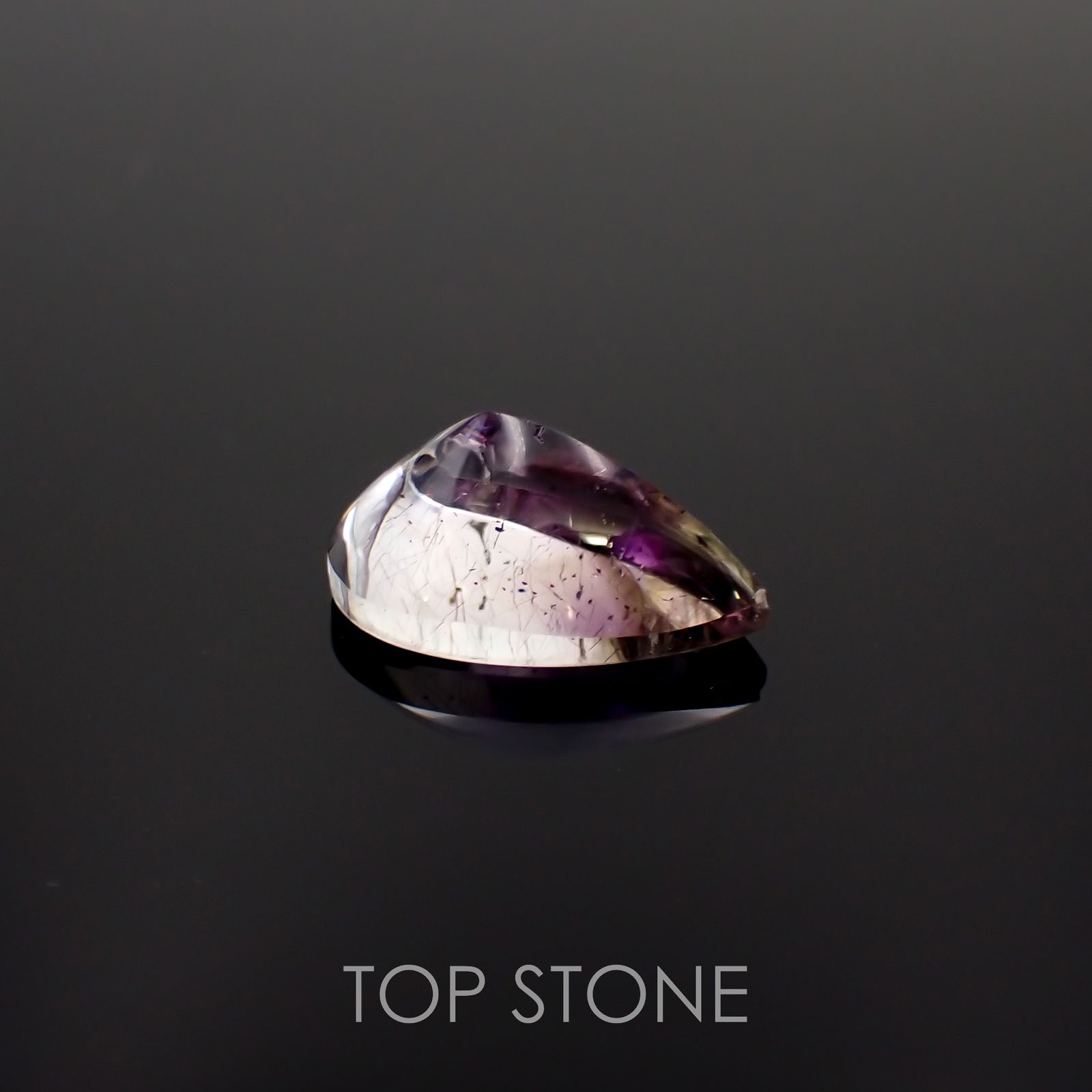 アメジストエレスチャル ブラジル産 10.48ct[230119783]18.7x12.5mm前後