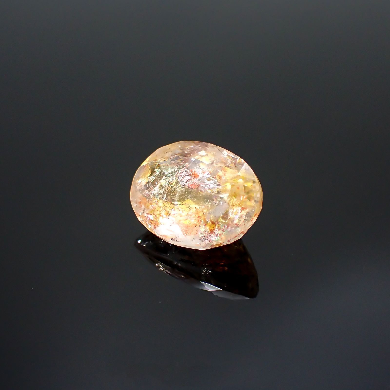 オーロラクォーツ ブラジル・ミナスジェライス産 7.12ct[220114358]15x11.1mm前後