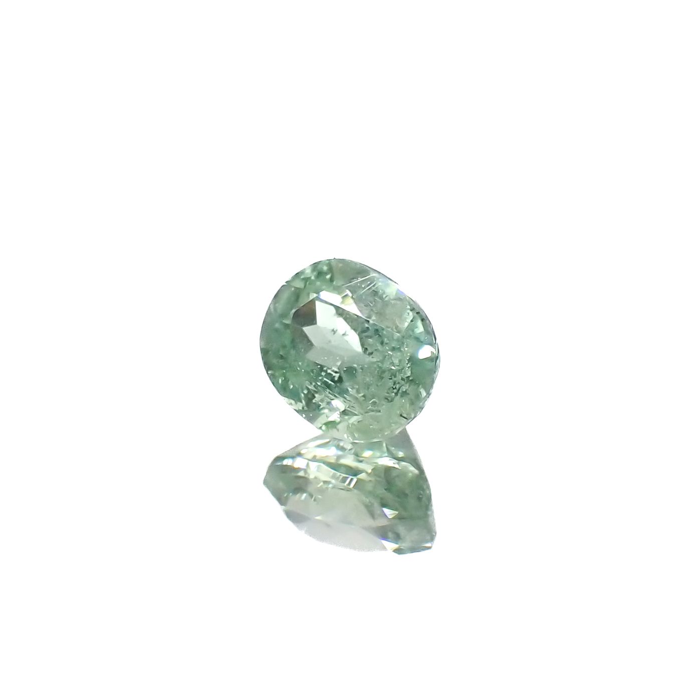バナジウムコーネルピン(宝石名コーネルピン)タンザニア産 0.43ct 識別済[240326552]4.9x3.9mm前後