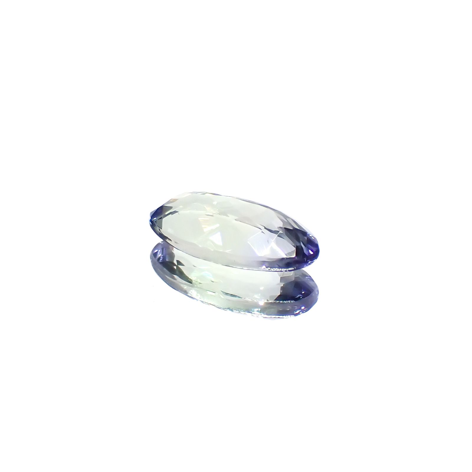 バイカラータンザナイト(宝石名タンザナイト/ゾイサイト)タンザニア産 1.31ct 識別済[231224647]10.1x5.2mm前後