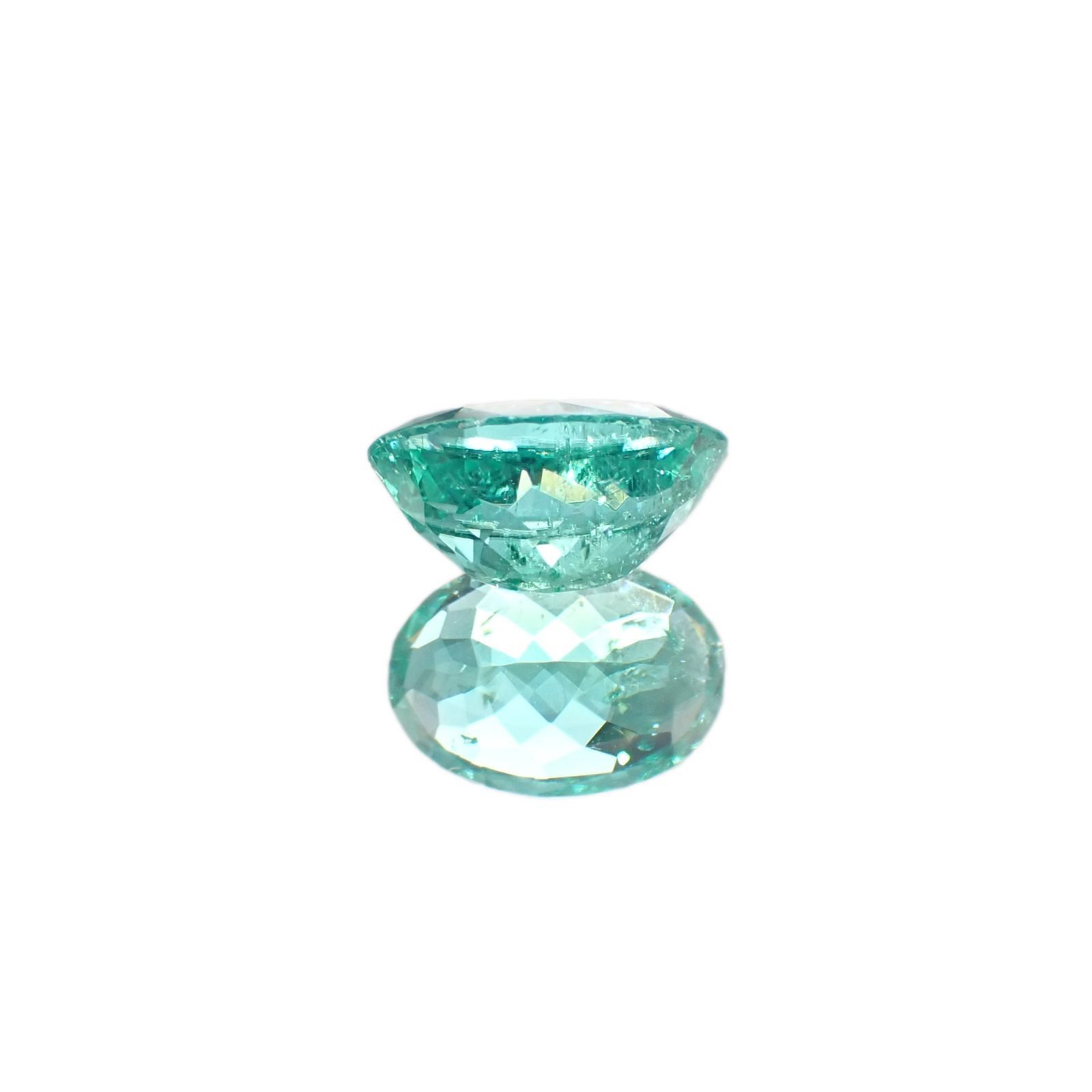 パライバトルマリン(宝石名トルマリン/別名パライバ・トルマリン) ブラジル産 GIA鑑付 1.65ct / 9.0×6.3mm前後 [19110905]